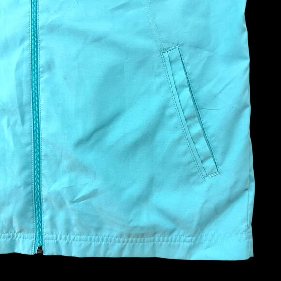 Adidas Track Jacket Turquoise with Brown Logo - Picture 2 of 8